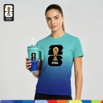 FIFA World Cup 2026™ Unisex Dry-Fit Jersey Turquoise-Blue Gradient FIFA World Cup 2026™ Double Wall Vacuum Tumbler 900ml (Mint Green & Blue) (MY ONLY)